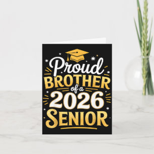 Afsluitklas 2026 trots broer van een 2026 kaart