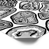 Afsnijdsels in zwart-wit poster (Hoek)