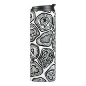 Afsnijdsels in zwart-wit thermosbeker (Gedraaid links)