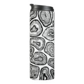 Afsnijdsels in zwart-wit thermosbeker (Geroteerd rechts)