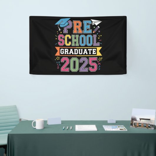 Afsoluterende kleuter 2025 Afstuderen Pre-K-school Spandoek (Beurs)