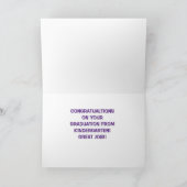 Afsolvent kleuterschool Gefeliciteerd Kaart (Binnen)