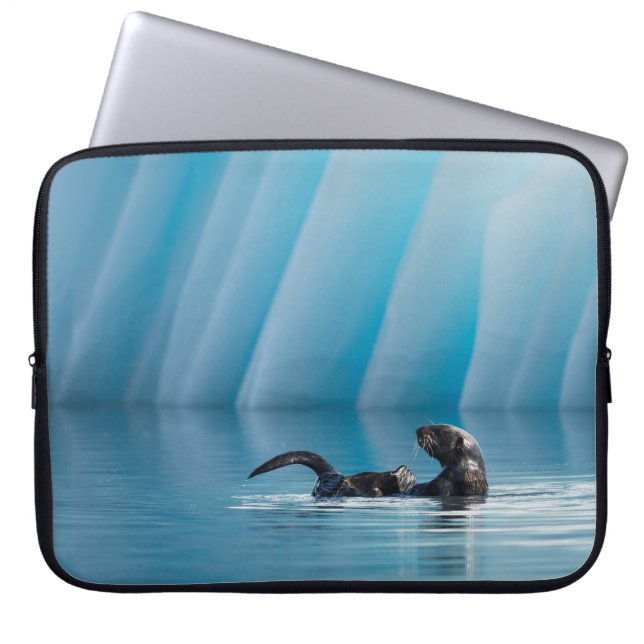 Afspeelbaar Zee Otter Laptop Sleeve (Voorkant)