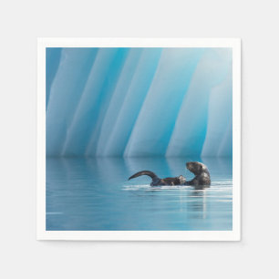 Afspeelbaar Zee Otter Servetten