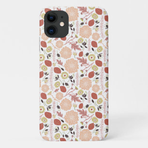 Afspeelbare bloemen groene bloemen bladeren iPhone 11 hoesje