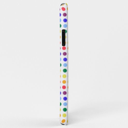 Afspeelbare regenboogpoka Dots gepersonaliseerd mo Case-Mate iPhone Case (Achterkant/rechts)