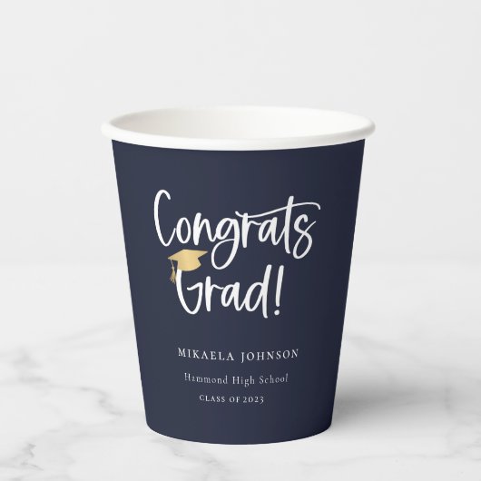 Afspeelbare scriptgraduatiepartij papieren bekers (Voorkant)