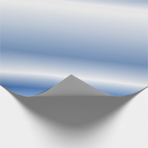 Afspeelblauwe zwart-wit diagonale lijnen cadeaupapier