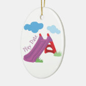 Afspeeldatum Keramisch Ornament (Links)