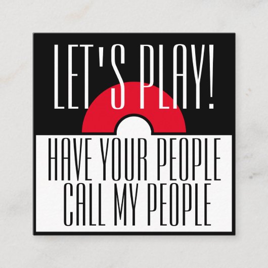 Afspeeldatum van Fun Child Vierkante Visitekaartje (Voorkant)