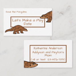 Afspeeldatum van kind Pangolin Visitekaartje