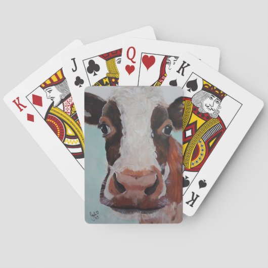 Afspeelkaart - Comical Cow Pokerkaarten (Achterkant)