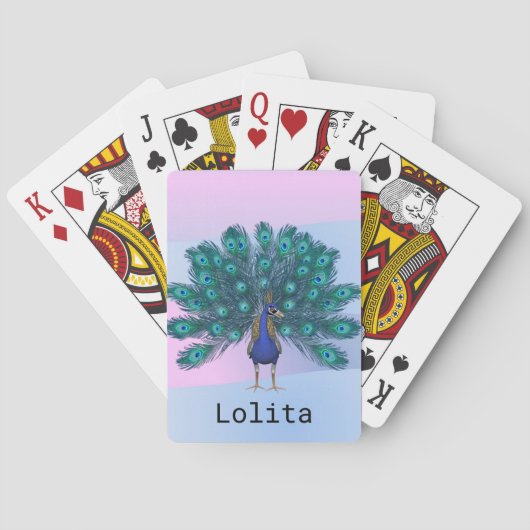 Afspeelkaart Deck Peacock Pokerkaarten (Achterkant)