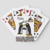 Afspeelkaart Deck Penguin Pirate Ship Stones Pokerkaarten (Achterkant)