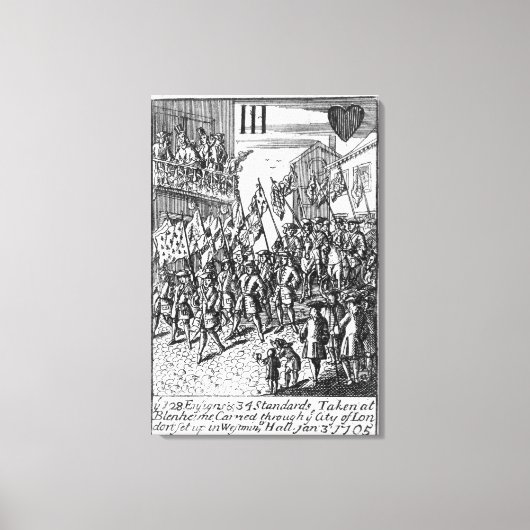 Afspeelkaart die de tekens weergeeft canvas afdruk (Voorkant)