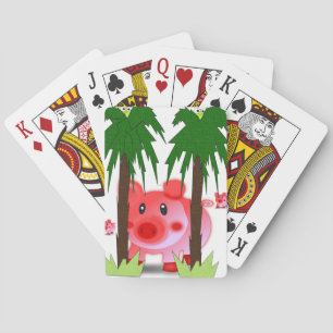 Afspeelkaartdeck voor varkens pokerkaarten