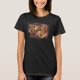 Afspeelkaarten Magische kleuren barsten grafische T-shirt