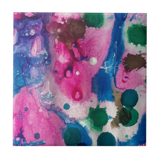 Afspeeltijd met inkt tegeltje (Voorkant)