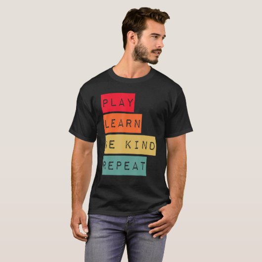 Afspelen Leer herhaling tegen pesterijen U T-shirt (Voorkant volledig)
