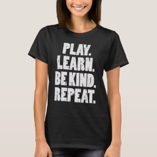 Afspelen Leer Kind eenheid dag Oranje ant herhalen T-shirt