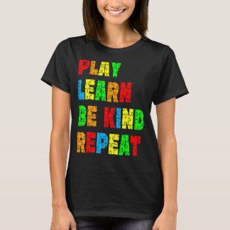 Afspelen Leer Wees vriendelijk Autisme herkenbaar  T-shirt