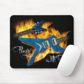 Afspelen met Fire Guitar Mousepad Muismat (Met muis)