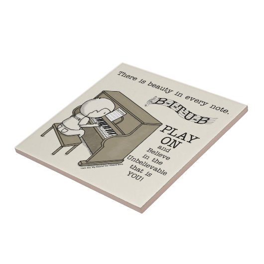 Afspelen op tegeltje (Zijkant)