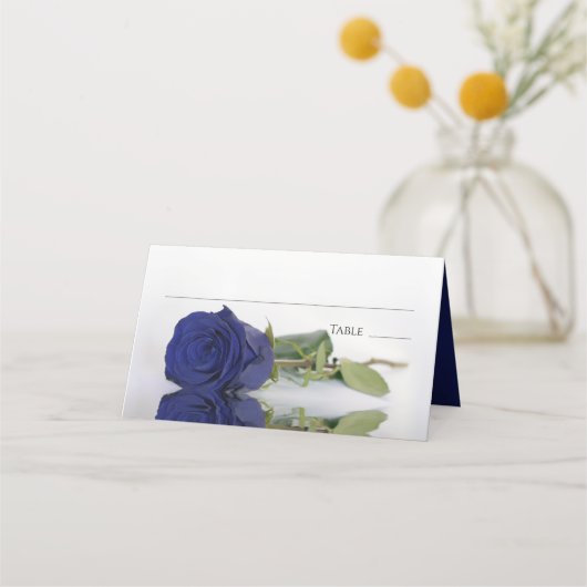 Afspiegeling van Navy Blue Roos Wedding Write-In (Voorkant)