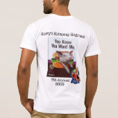 afsplitsing van het horty in 2009 t-shirt (Achterkant)