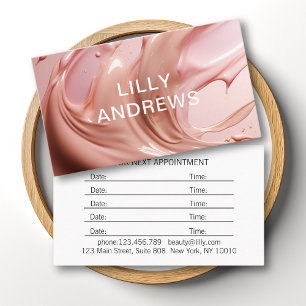 Afspraak Blush Pink Beauty Salon Visitekaartje