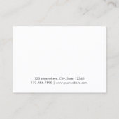 Afspraak Herinnering Gewoon Zwart & Wit Afsprakenkaartje (Achterkant)