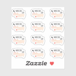 Afspraak Manicure Nagelverzorging Herinnering Plan Sticker