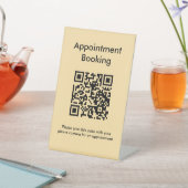 Afspraak reserveren QR-code Reclamebord Met Voetstuk (Insitu)