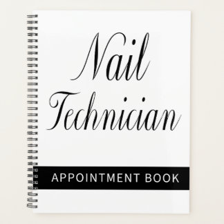 Afspraakboek voor nagelstyliste | Zwart & Wit Planner