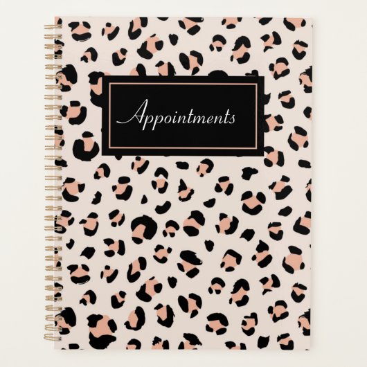 AFSPRAKEN PLANNER LEOPARD PRINT (Voorkant)