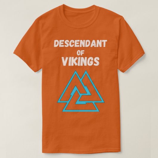 afstammeling van Vikingen T-shirt (Design voorkant)