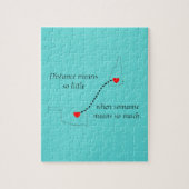 Afstand betekent zo weinig puzzel legpuzzel (Verticaal)