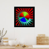 Afstand diepteperceptie poster (Keuken)