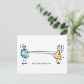 Afstand-Knuffel Briefkaart (Staand voorkant)