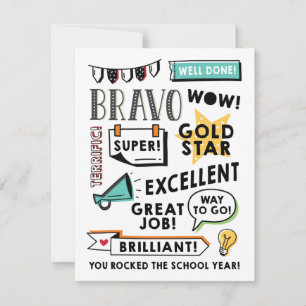 Afstand leren Einde jaar kaart