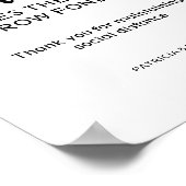 Afstand maakt het warmtegroeionderteken poster (Hoek)