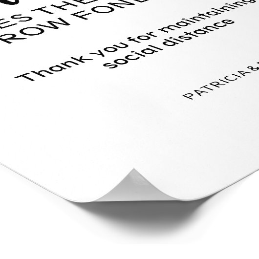 Afstand maakt het warmtegroeionderteken poster (Hoek)