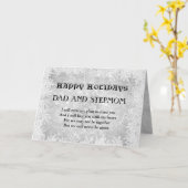 Afstand Prettige feestdagen vader en Stepmam Kaart (Gele Bloem)