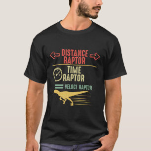 Afstand Raptor over tijd Raptor staat gelijk aan V T-shirt