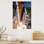Afstand van de Space Shuttle "Endeavor" Poster (Keuken)
