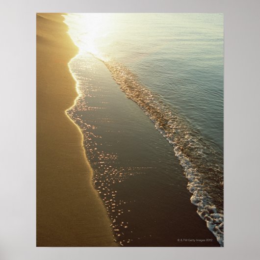 Afstand van het water (avond) poster (Voorkant)