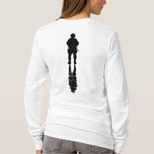 Afstand vrouwen-hoody t-shirt