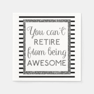 Afstand zwart en zilver servet