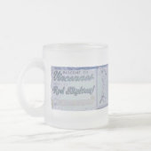 Afstandsbediening rand - Gepersonaliseerd Matglas Koffiemok (Links)