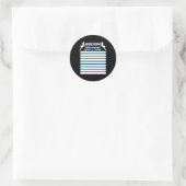 Afstandsfeest met checklist - taken voor de bruide ronde sticker (Tas)